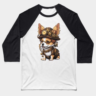 Steampunk Corgie 1 Baseball T-Shirt